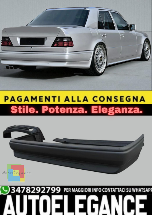 💫Paraurti Posteriore Look AMG per Mercedes Classe E W124 (1985–1995) – Stile 💫