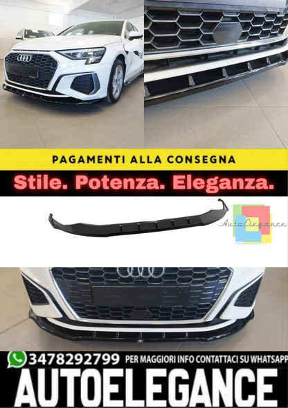 🔥FRONT SPLITTER ADATTO PER AUDI S3 / A3 S-LINE 8Y🔥
