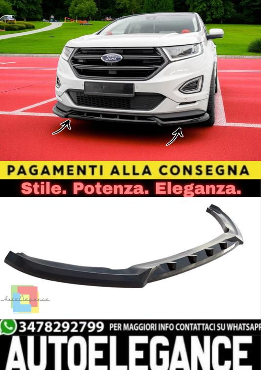✨Splitter Anteriore in ABS Nero Lucido per Ford Edge Sport MK2 (2015–2018)✨