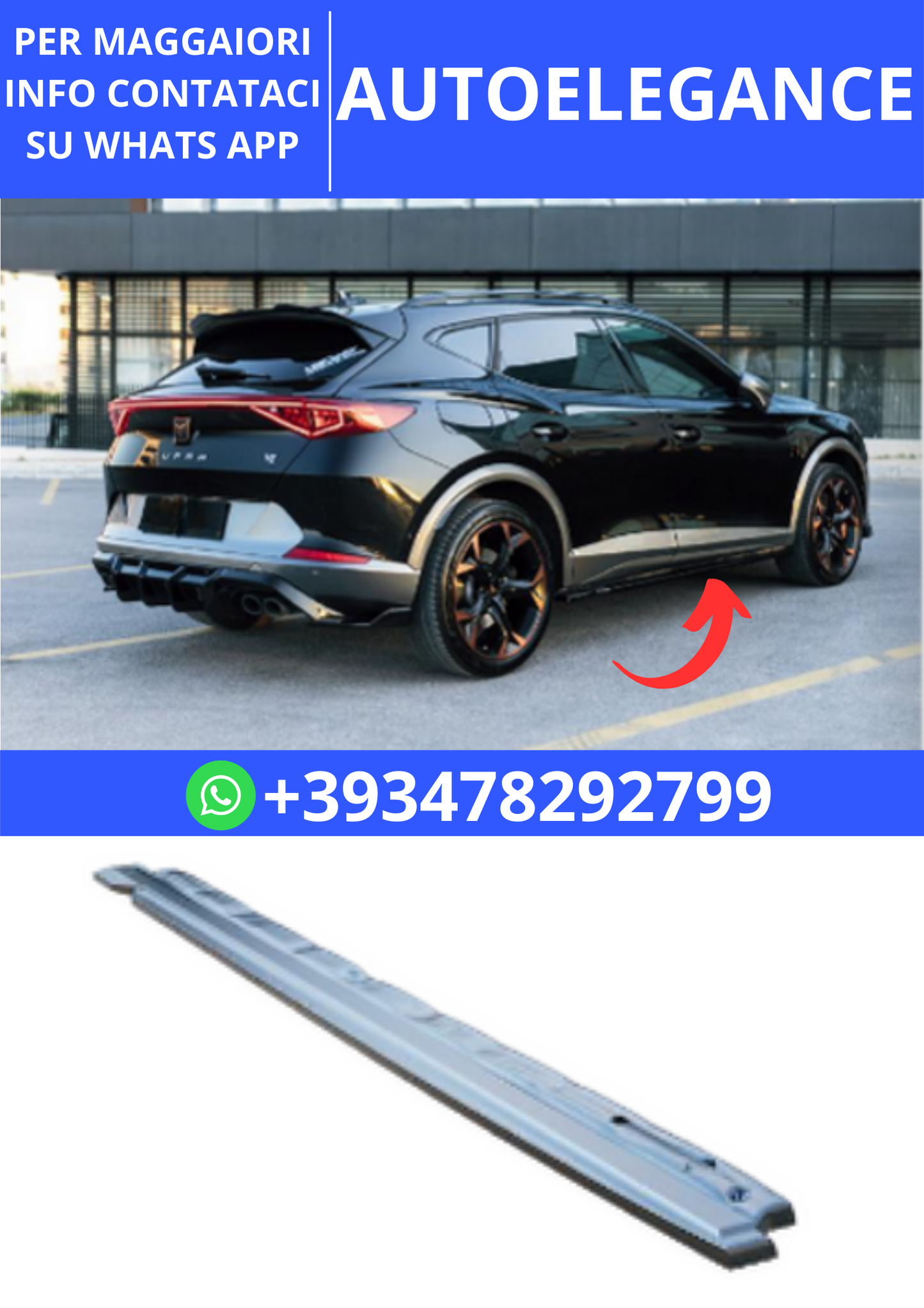 💫ART.2385 SOTTO MINIGONNE CUPRA FORMENTOR MK1 2020-2024💫