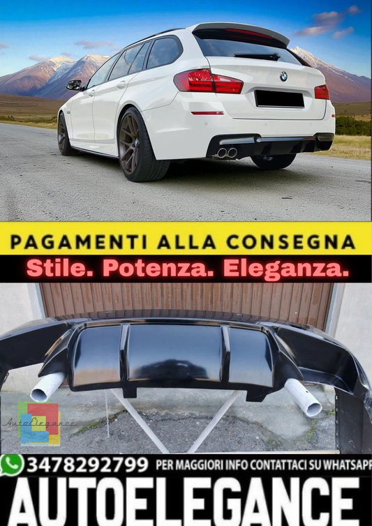 💫 Diffusore Posteriore in ABS per BMW Serie 5 F10/F11 (2010–2017) – Attacco 💫