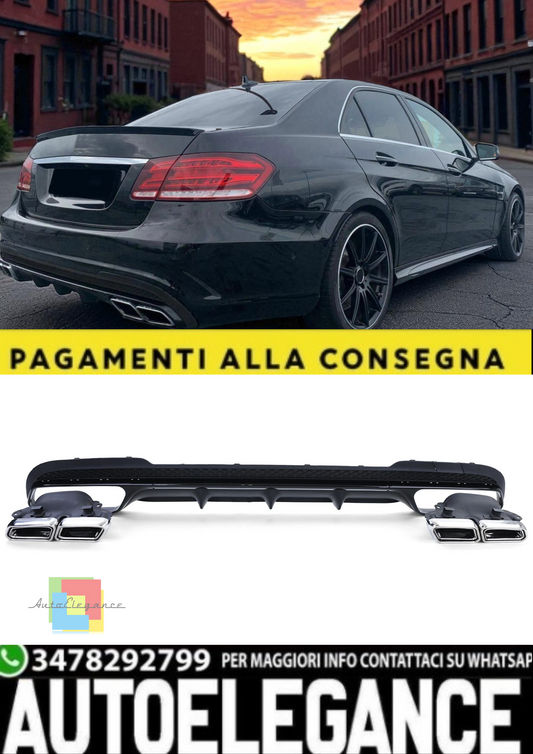 💫 Diffusore Posteriore con Terminali di Scarico per Mercedes Classe E W212💫