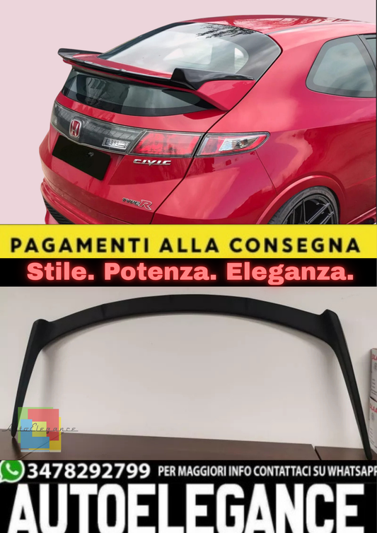💫Spoiler Posteriore Tipo Seeker per Honda Civic FN, FN2, FK (2006–2011) 💫