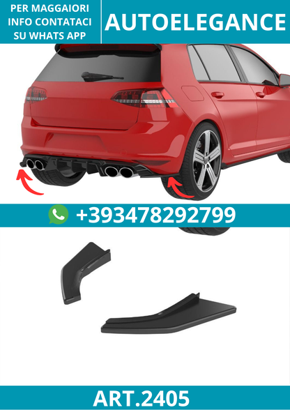 2405⭐Splitter laterale diffusore adatto per Volkswagen Golf Mk7 GTI (2013–2016)⭐