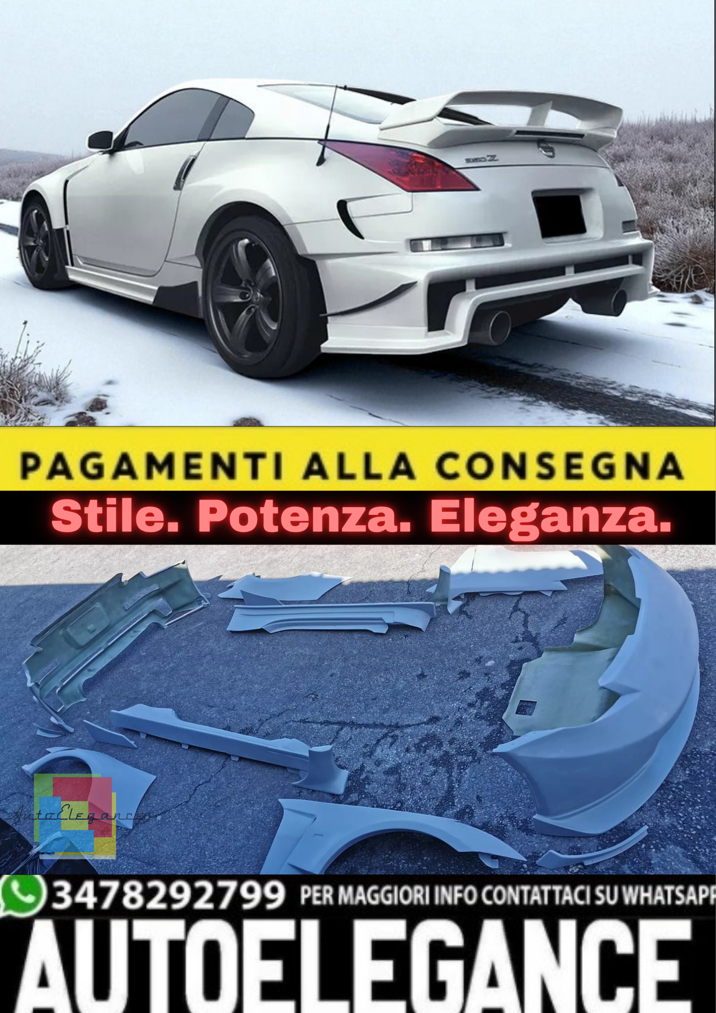 💫Wide Body Kit per Nissan 350Z – Kit Carrozzeria Conversione Drift Look JDM💫
