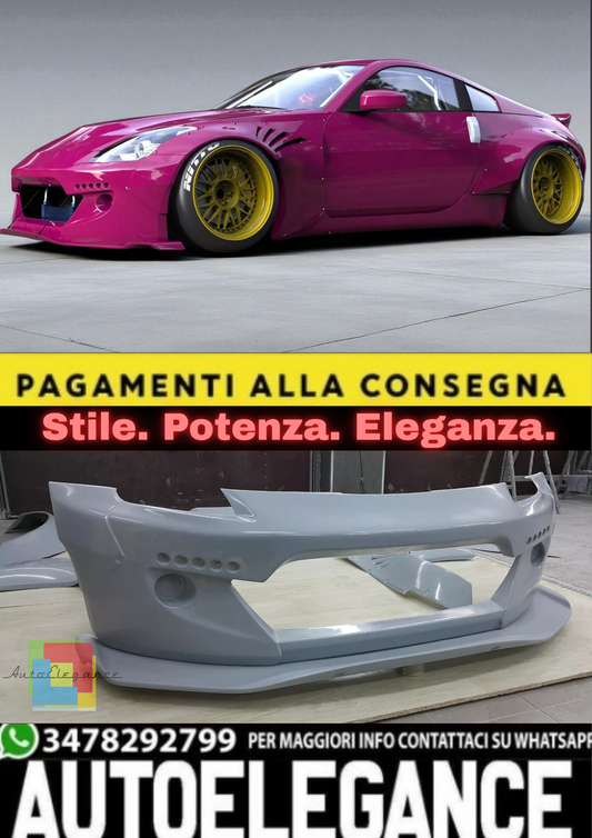 💫 Paraurti Anteriore "Rocket Style" per Nissan 350Z – Grembiule Frontale 💫