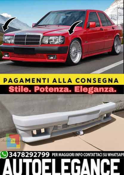💫 Body Kit Stile AMG per Mercedes 190 (W201) – Paraurti, Minigonne Laterali💫