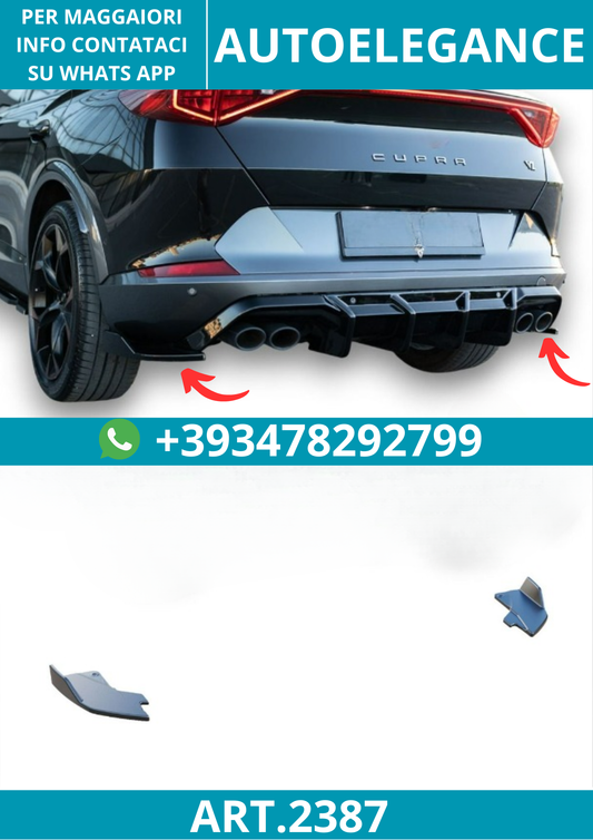 2387 ⭐Splitter laterale diffusore adatto per Cupra Formentor 2020+⭐