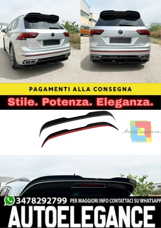 🔥SPOILER CAP VOLKSWAGEN TIGUAN R / R-LINE MK2 FACELIFT (2020–2024) 🔥
