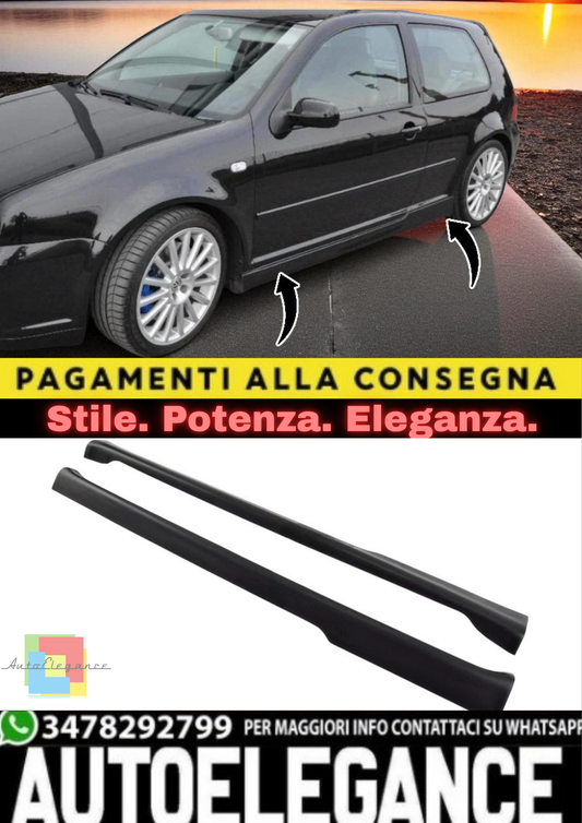 ✨Minigonne Laterali per VW Golf 4 (3 Porte) 1997–2006 – Estensioni Parafango ✨