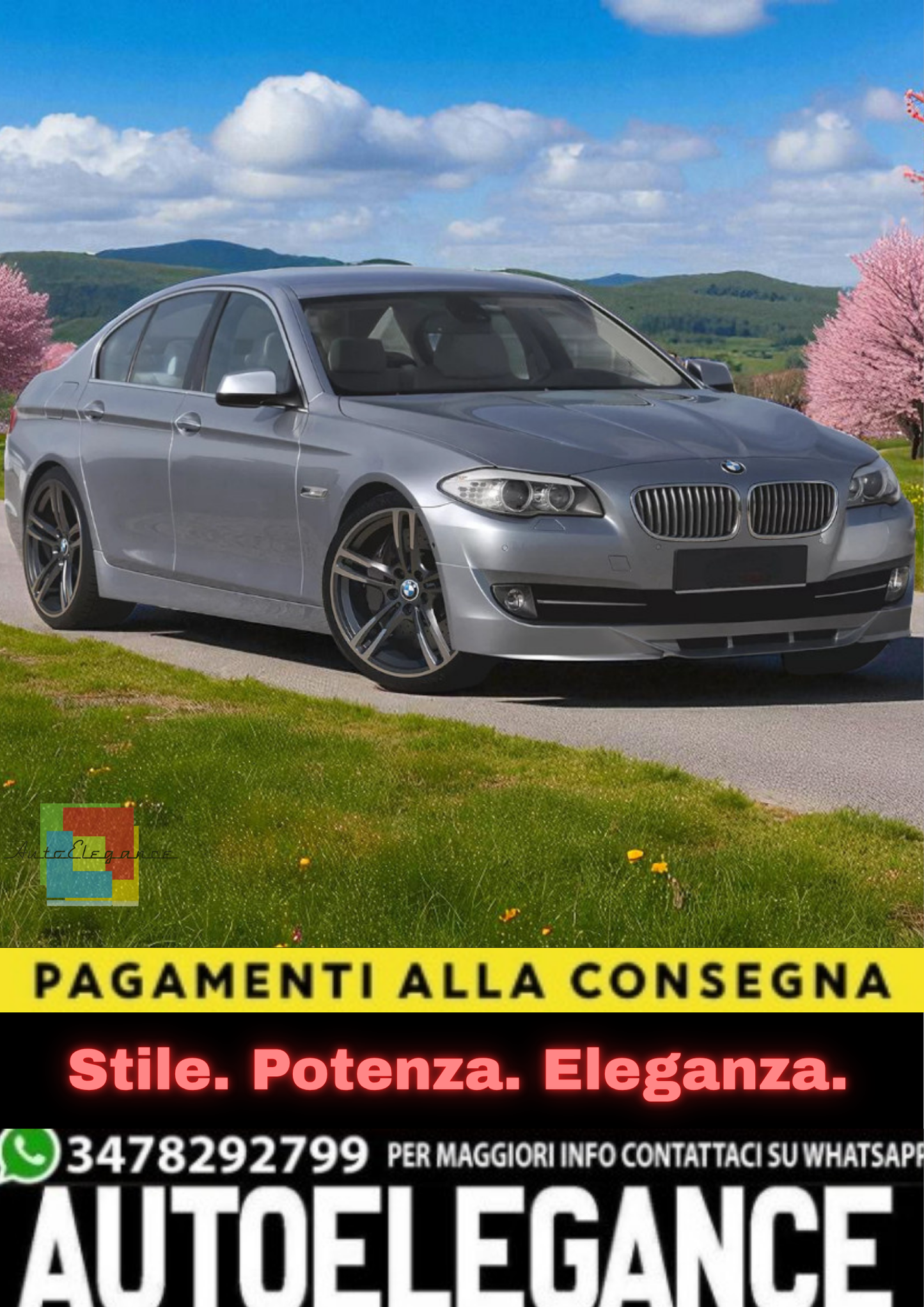 💫 Spoiler Anteriore / Labbro Anteriore per BMW Serie 5 F10/F11 (2010–2017) 💫
