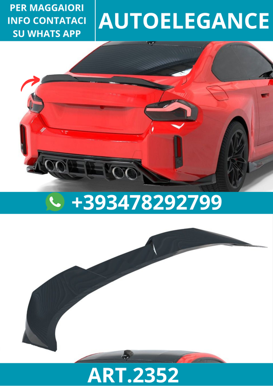 2352 ⭐Spoiler posteriore adatto per BMW Serie 2 M2 G82⭐