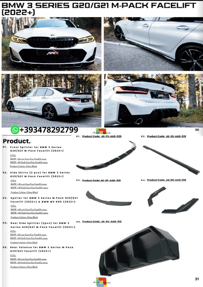 💫Bodykit adatto per BMW 3 Series G20 G21 M-Pack Facelift 2022+💫