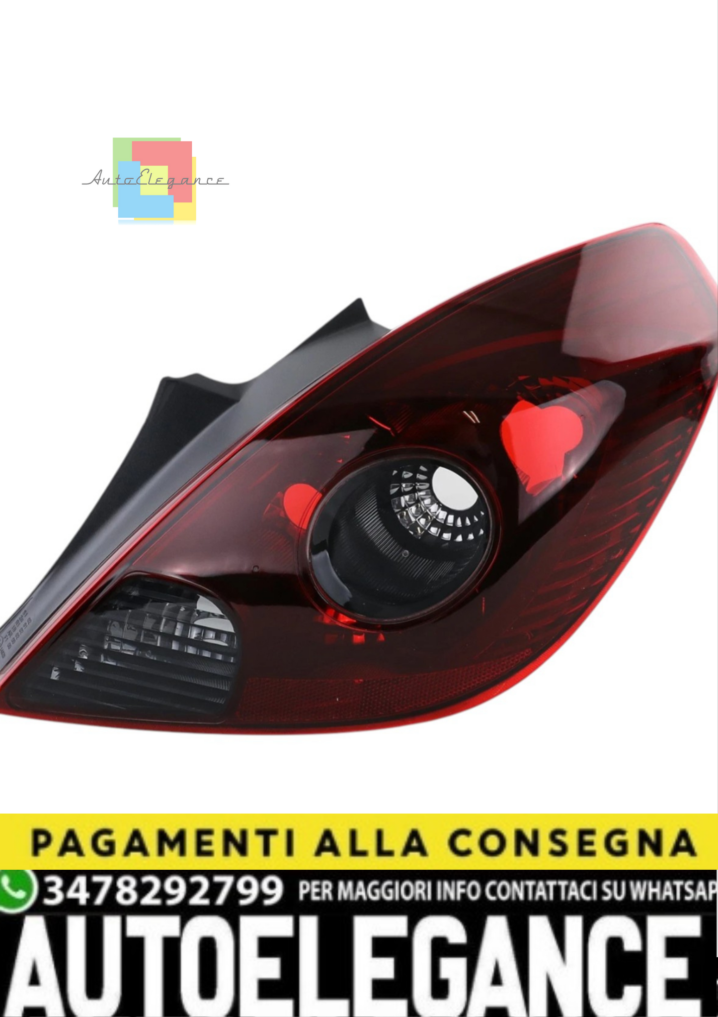 💫 Fanale Posteriore Destro Stile OPC per Opel Corsa D 3 Porte (2006–2014)💫