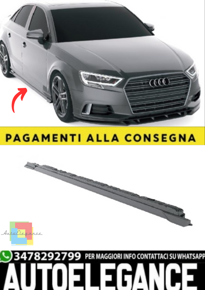 💫Minigonne Laterali (2 pezzi) per Audi A3 8V Sedan Restyling (2016–2020) 💫
