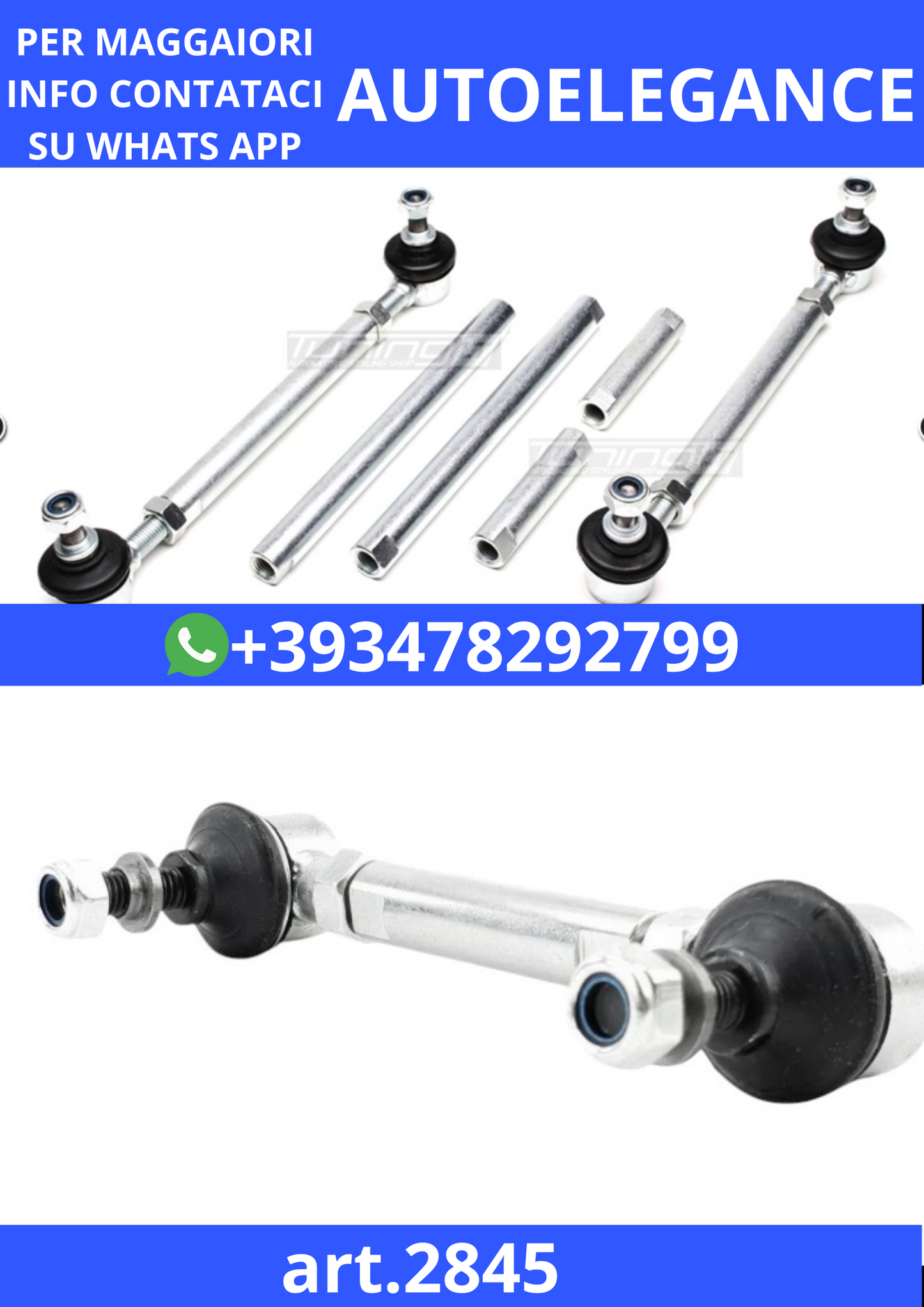 🎀art.2845-Set Maglie Stabilizzatrici Regolabili Universali 150-320 mm🎀