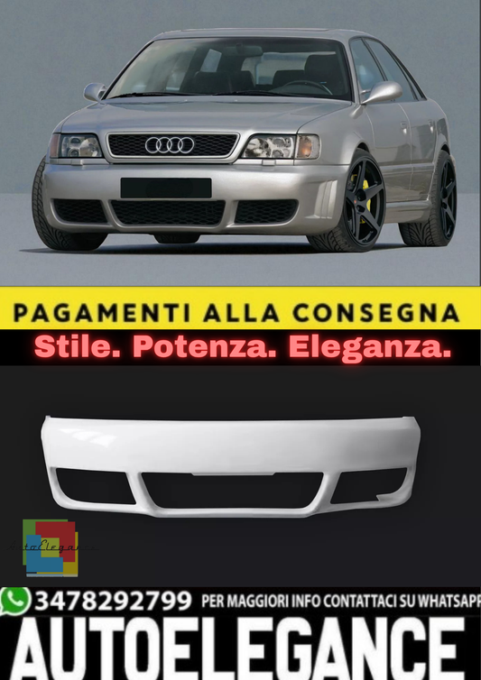 💫Paraurti Anteriore per Audi A6 C4 (1994–1997) – Front Bumper Sportivo 💫
