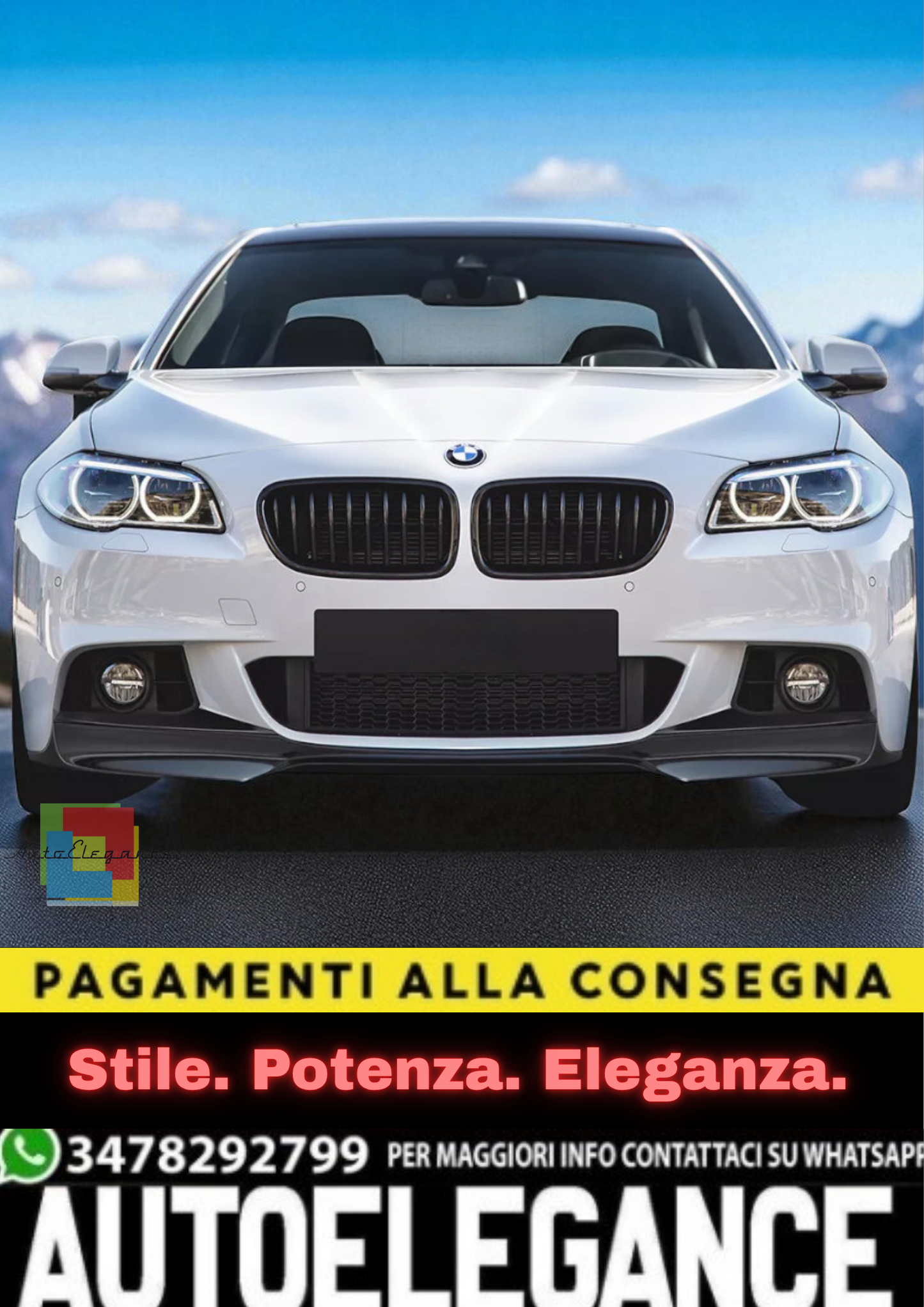 💫Splitter Anteriore / Labbro Anteriore per BMW Serie 5 F10 F11 – Paraurti💫