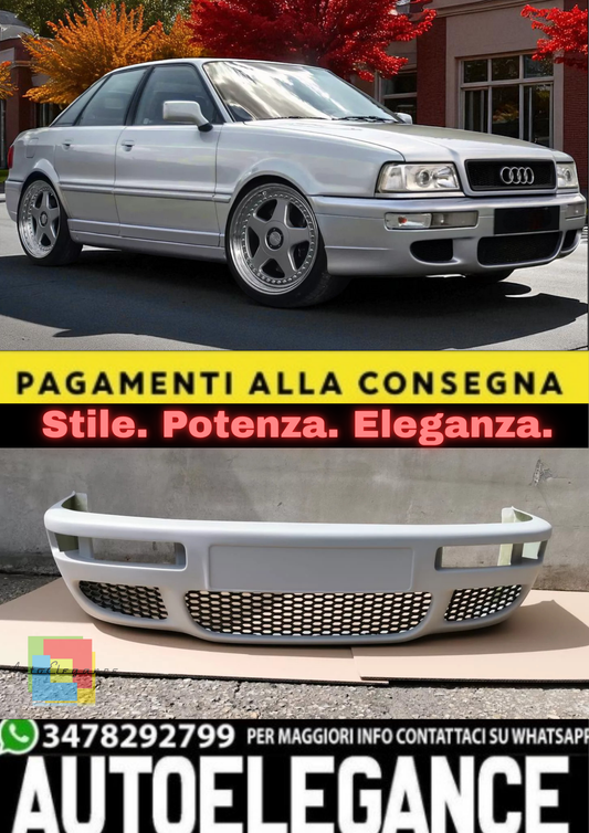 💫Paraurti Anteriore RS Look per Audi 80 B4 – Front Bumper Sportivo – Tuning 💫