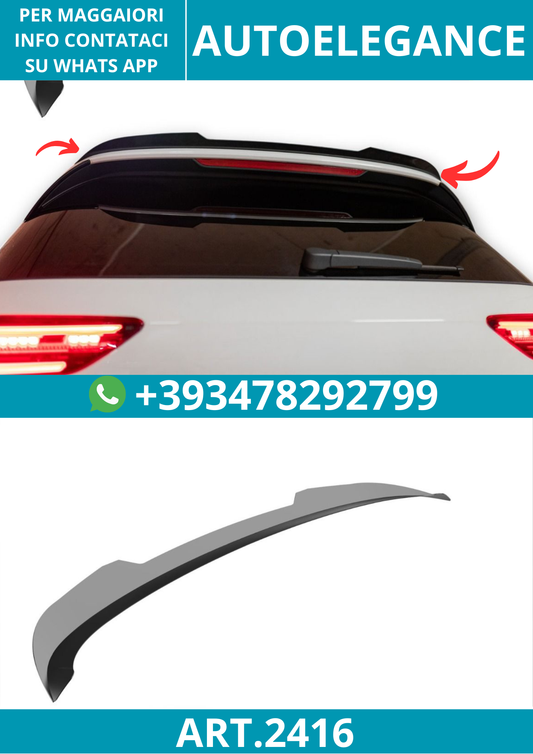 2416⭐Spoiler sul tetto adatto per Volkswagen GTI GTE GTD R-Line R Mk8 20–24⭐
