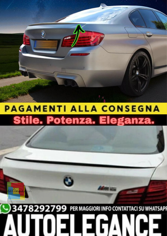 🔥Spoiler Posteriore Baule in ABS Nero Lucido per BMW Serie 5 F10 (2010–2017) 🔥