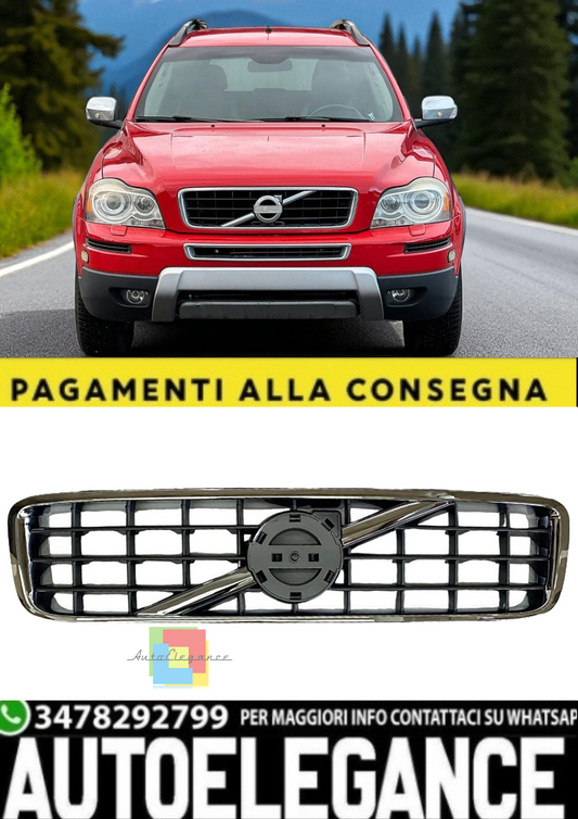 💫 Griglia Anteriore (Kühlergrill) Nero Lucido per Volvo XC90 I (2002–2014)💫