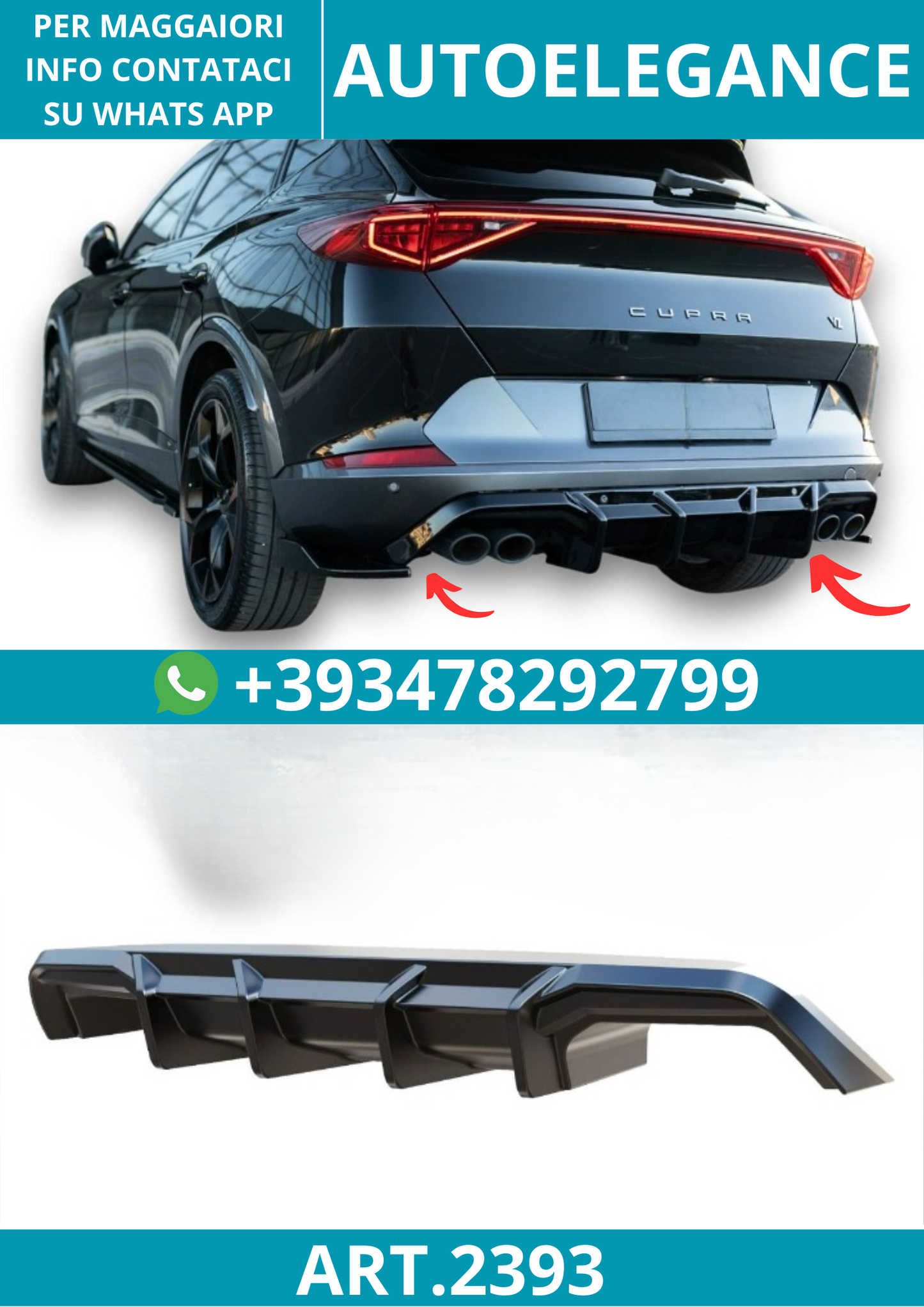 2393⭐Diffusore adatto per Cupra Formentor (2020-2024)⭐