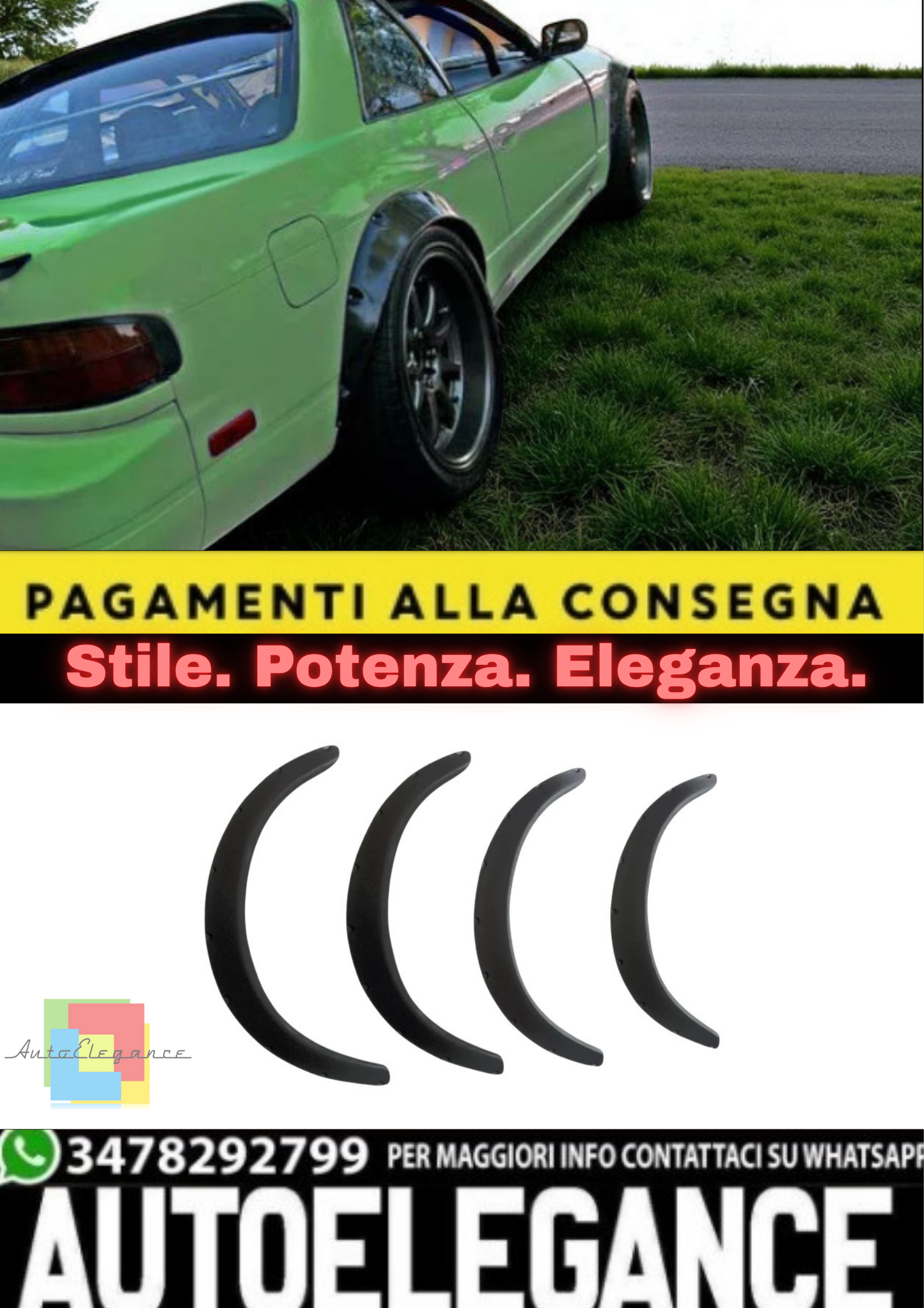 💫Allargamento Parafango Universale V3 – Flare Passaruota JDM – Estensioni💫