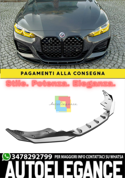 🔥BMW G22 2020+ – BUMPER LIP/FRONT A PLUS M440I M PACK V2 STYLE, PIANO BLACK🔥
