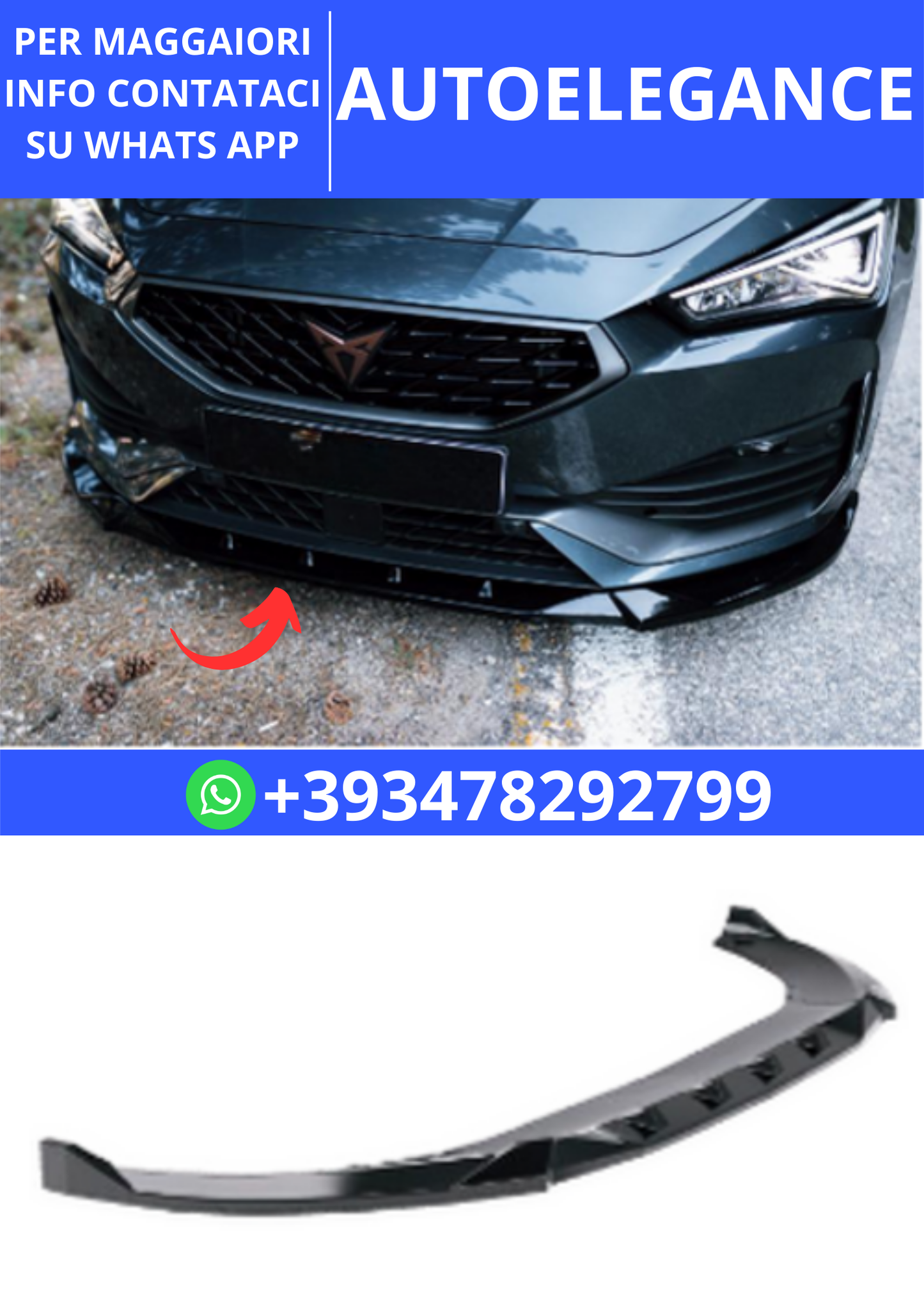 💫ART.2375 SOTTO MINIGONNE CUPRA LEON MK1 2020-2024💫