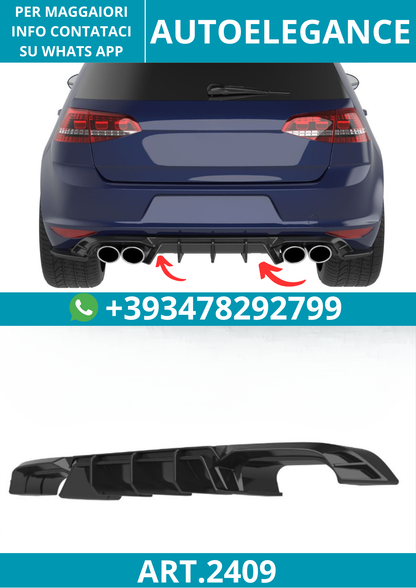2409 ⭐Diffusore adatto per Volkswagen Golf Mk7 R (2013–2016)⭐