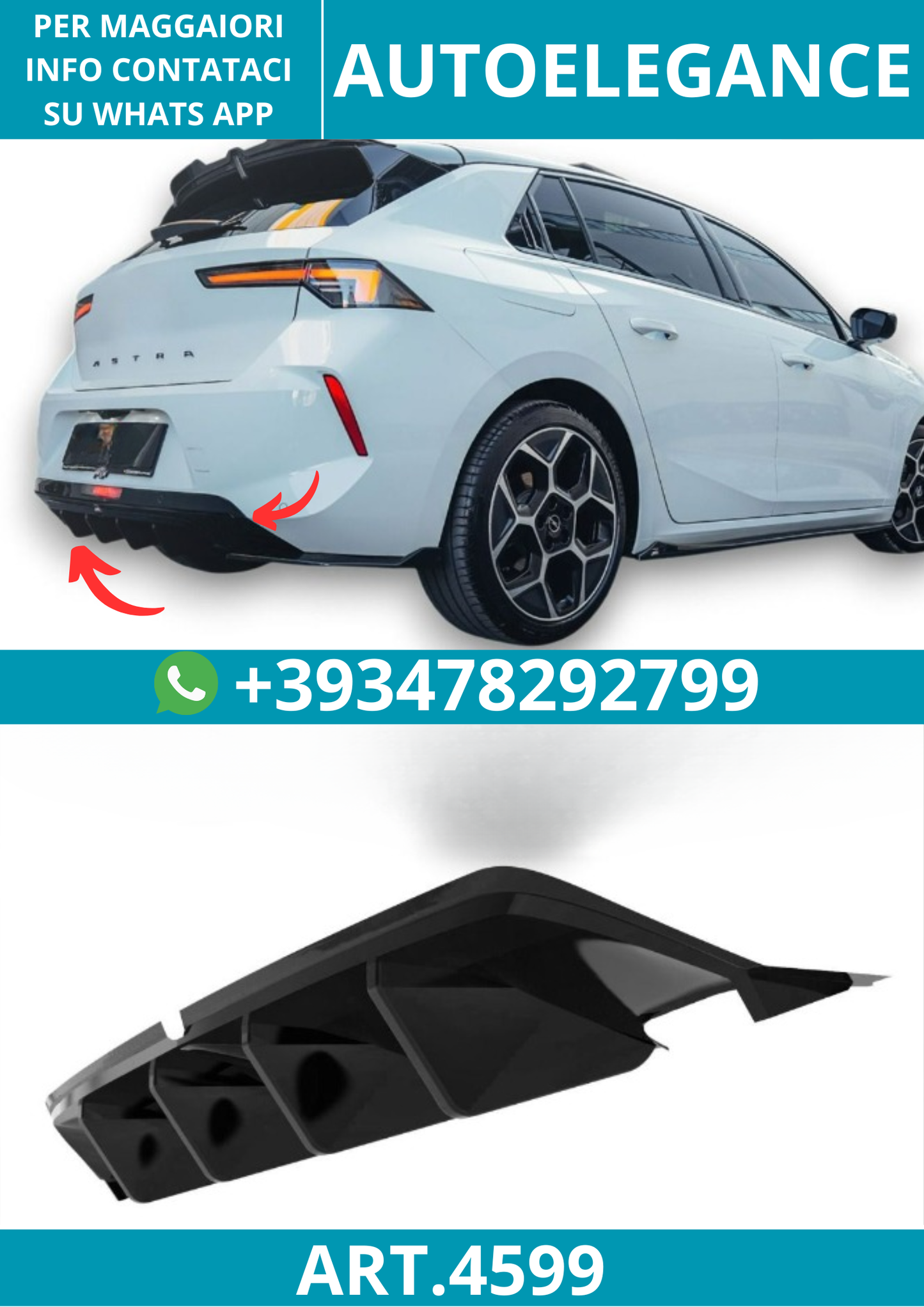 4599⭐Diffusore adatto per Opel Astra L (2020+)⭐