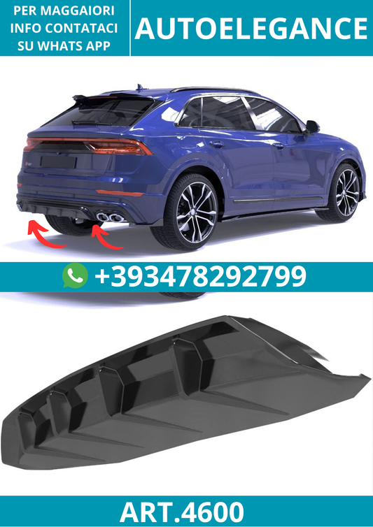 4600⭐Diffusore adatto per Audi SQ8 Mk1 (2019-2023)⭐
