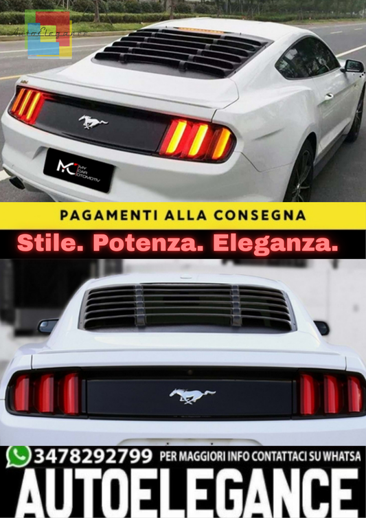 🔥FORD MUSTANG MK6 2015+ – RIVESTIMENTO LUNOTTO GT V2 STYLE🔥