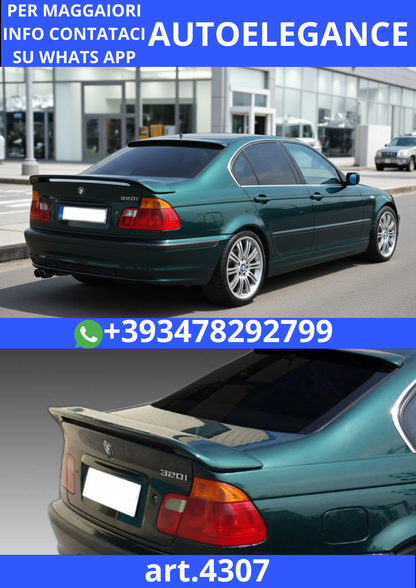 😎ART.4309 SPOILER BAGAGLIAIO ADATTO PER BMW SERIE 3 E46😎