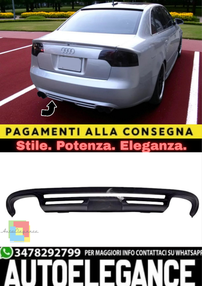 🔥Diffusore Posteriore per Audi A4 B7 (2004–2008) Tuning Sportivo per Paraurti🔥