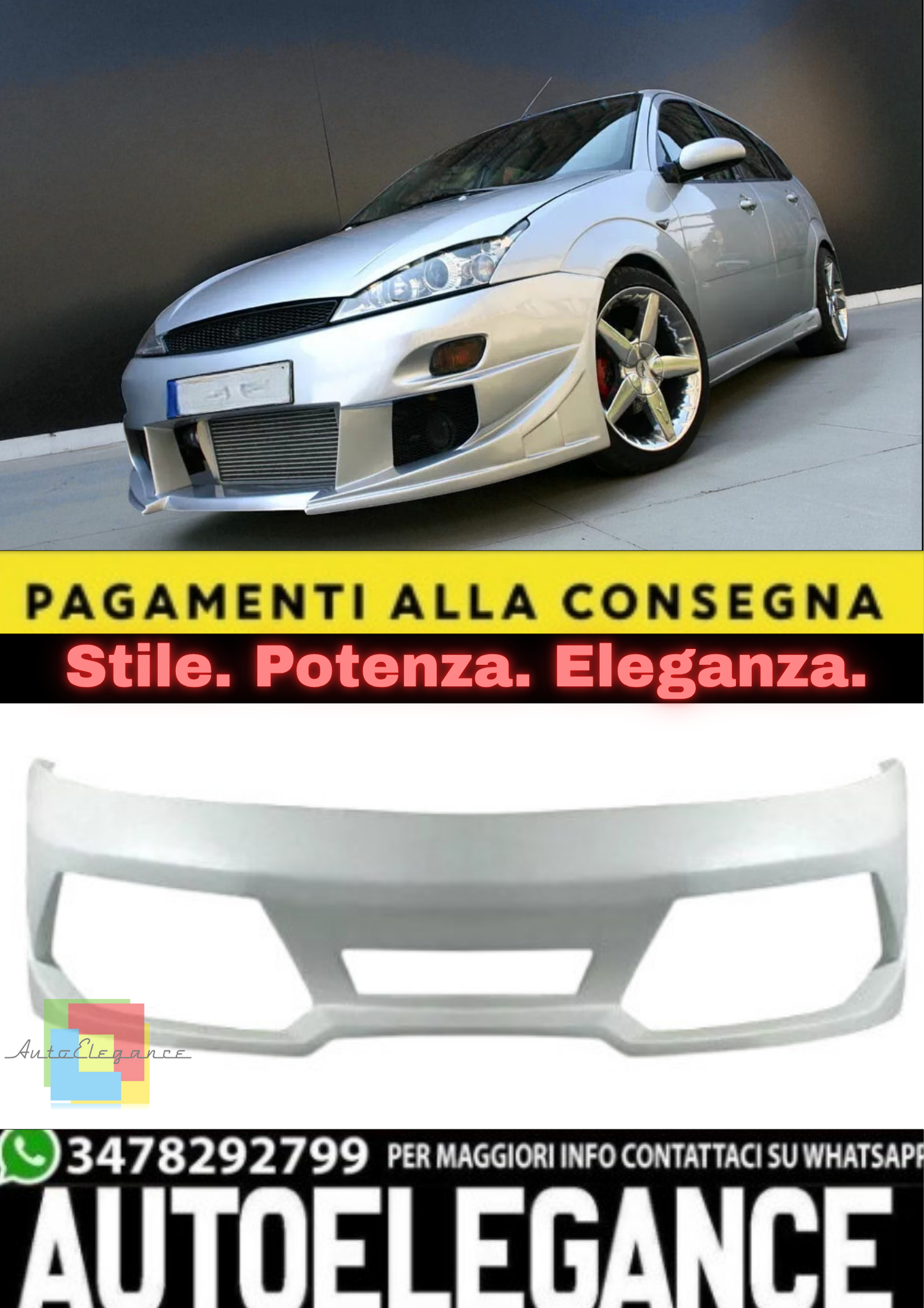 💫 Paraurti Anteriore per Ford Focus Mk1 (1998–2004) – Ricambio Carrozzeria 💫