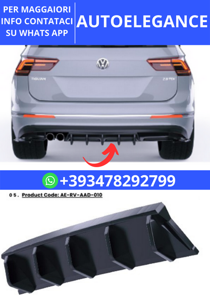 💫ART.2426 DIFFUSORE VOLKSWAGEN TIGUAN MK2 R-LINE 2015-2020💫