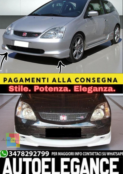💫 Spoiler Anteriore / Labbro Paraurti per Honda Civic MK7 (2001–2005) 💫