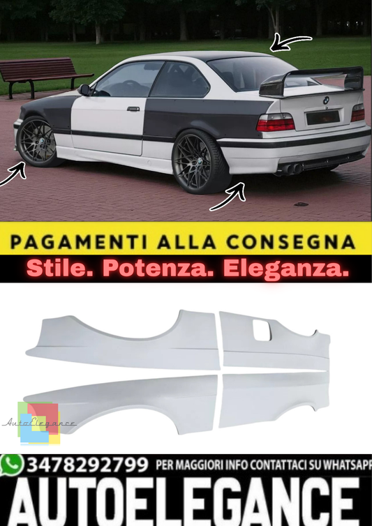 💫 Body Kit Largato “Felony Look” per BMW Serie 3 E36 Coupé (1992–1999) 💫
