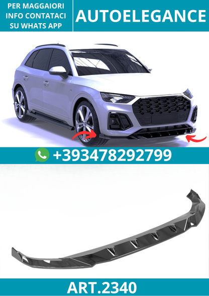 2340⭐Splitter anteriore adatto per Audi SQ5 / Q5 S-Line Mk2 Facelift 20–24⭐