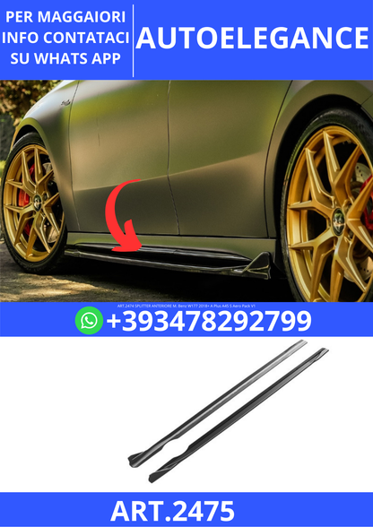 💫ART.2475 SOTTO MINIGONNE M. Benz W177 2018+ A Plus A45 S Aero Pack V1💫