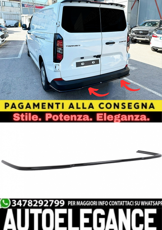 Splitter Paraurti Posteriore per Ford Transit Custom Mk2 2023+ / VW T7 con paras