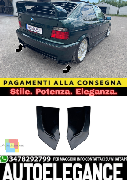 🔥Splitter Laterali Posteriori in ABS per BMW Serie 3 E36 (1990–2000)🔥