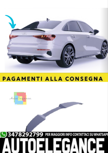 💫Spoiler Posteriore per Audi A3 / S-Line / S3 / RS3 8Y Sedan (2020–2024) 💫