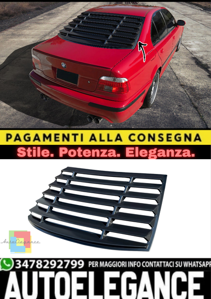🔥Louver Posteriore in ABS Nero Lucido per BMW Serie 5 E39 Berlina (1995–2003)🔥