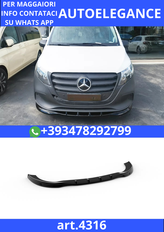😎ART.4316 SPLITTER ANTERIORE ADATTO PER MERCEDES VITO W447 FACELIFT 2024+😎
