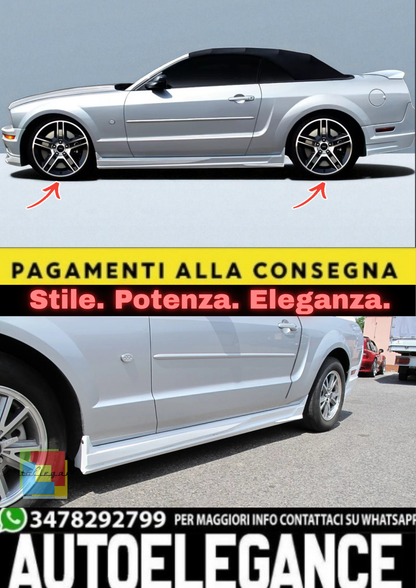 💫Minigonne Laterali per Ford Mustang Mk5 (2004–2014) – Look Sportivo / Tuning💫
