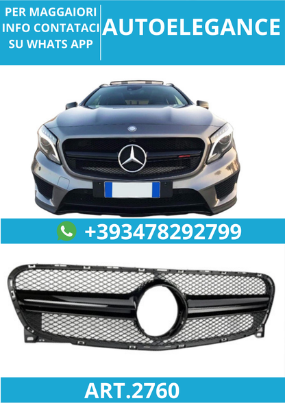 🔥ART.2760 Calandra Sportiva per Mercedes X156 GLA 45 AMG🔥