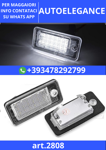 🎀art.2808- Fanali LED Targa compatibili AUDI A3 8P 2003-2008🎀